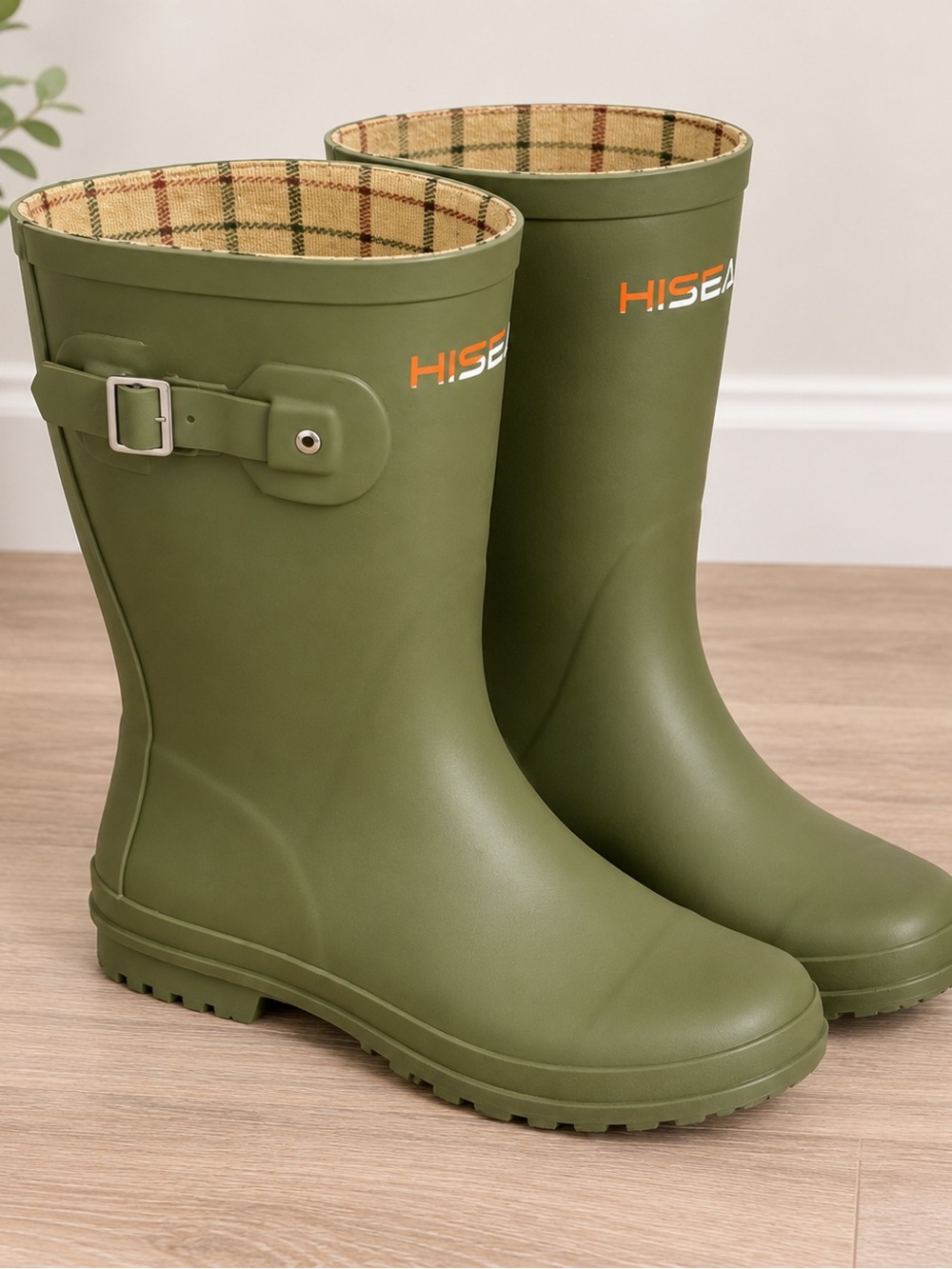 HISEA Olive Green Rain Boots Women’s Size 8 NWOT